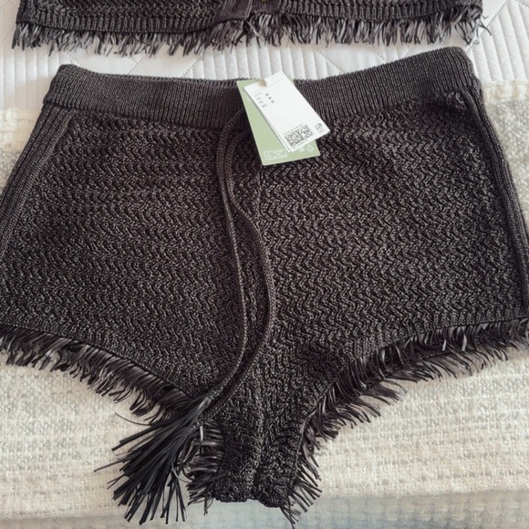 H&M Raffia look Mini Shorts - Picture 9 of 12